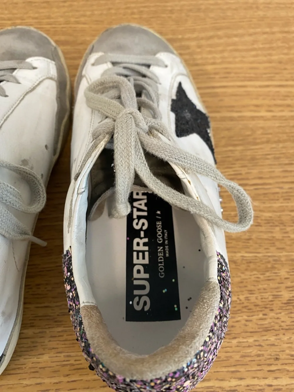 Golden Goose Super Star Sneakers with Glitter Heel - Picture 6 of 12